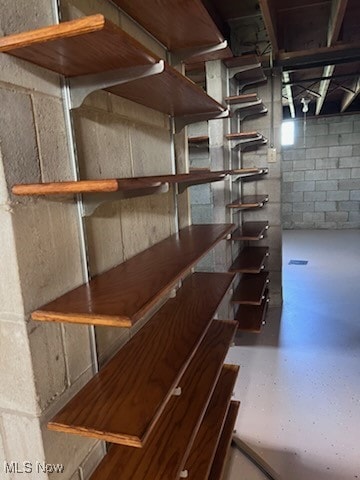 view of basement