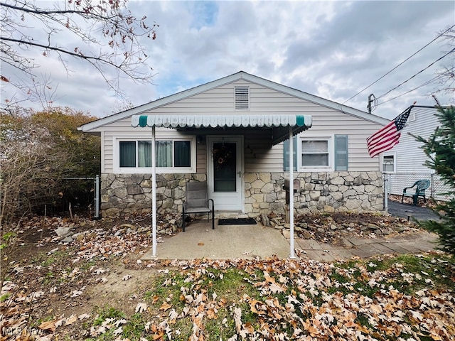 view of bungalow-style house