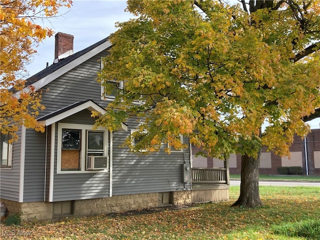 view of property exterior featuring cooling unit