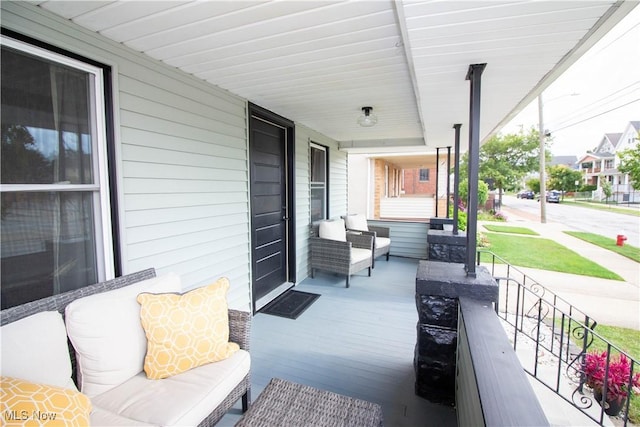 view of patio with covered porch