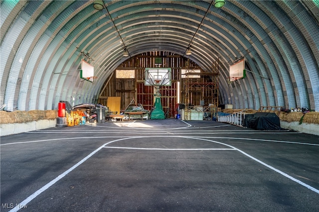 view of basketball court