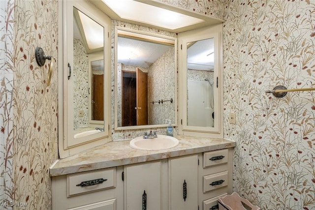 bathroom featuring vanity