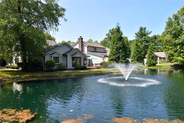 view of water feature