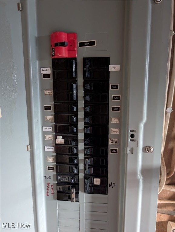 utility room featuring electric panel