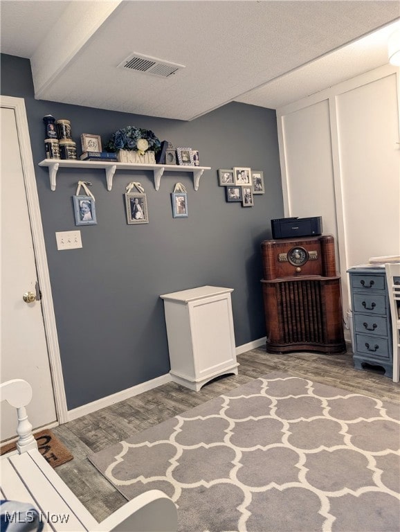 interior space featuring wood-type flooring