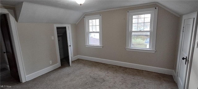 2322 Walnut Blvd, Ashtabula, OH 44004 - bonus room featuring lofted ceiling, carpet floors, healthy amount of natural light, and baseboards