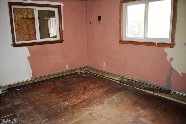 unfurnished room featuring hardwood / wood-style floors