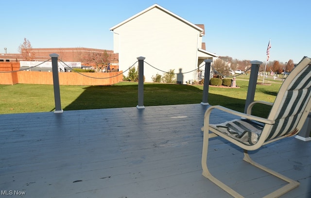 view of patio / terrace with a wooden deck