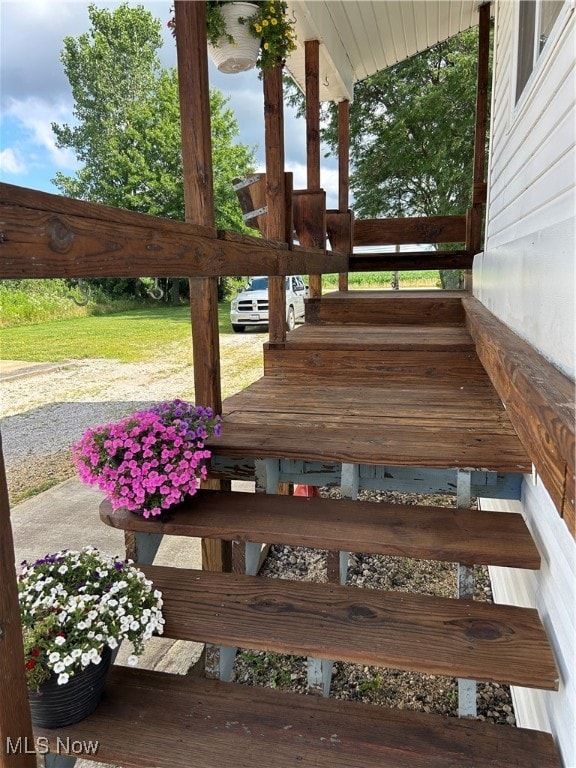 view of wooden terrace