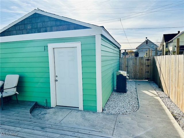 view of outbuilding