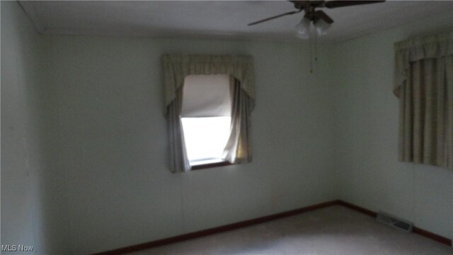 130 Clearview Ave, Weirton, WV 26062 - spare room featuring ceiling fan