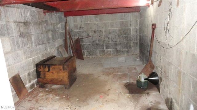 view of basement