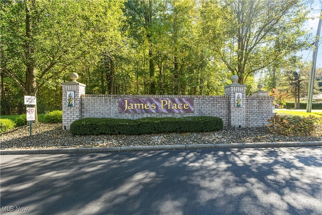 view of community / neighborhood sign