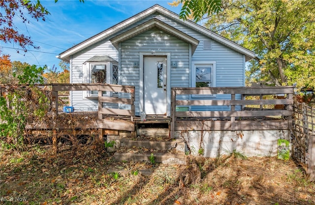 view of front of home