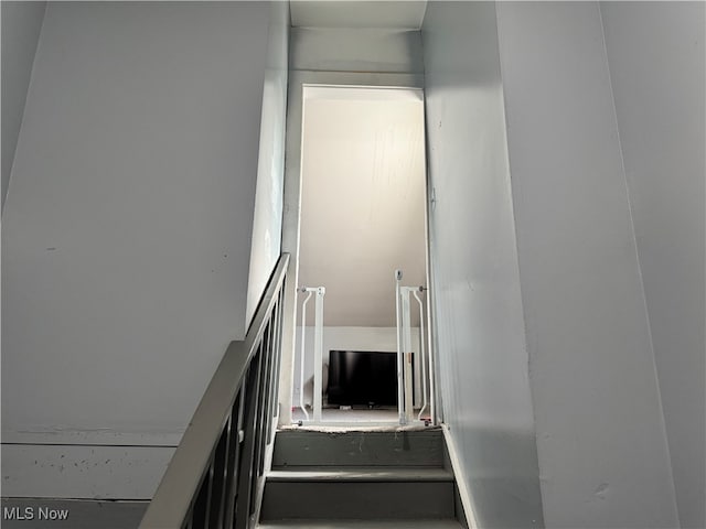 view of staircase