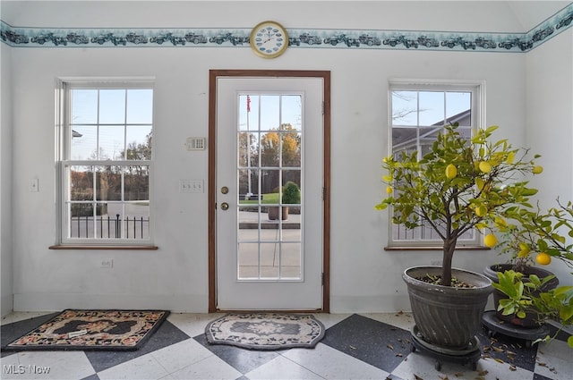 view of doorway to outside