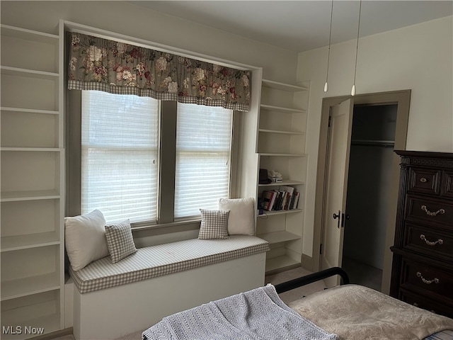 bedroom with a closet