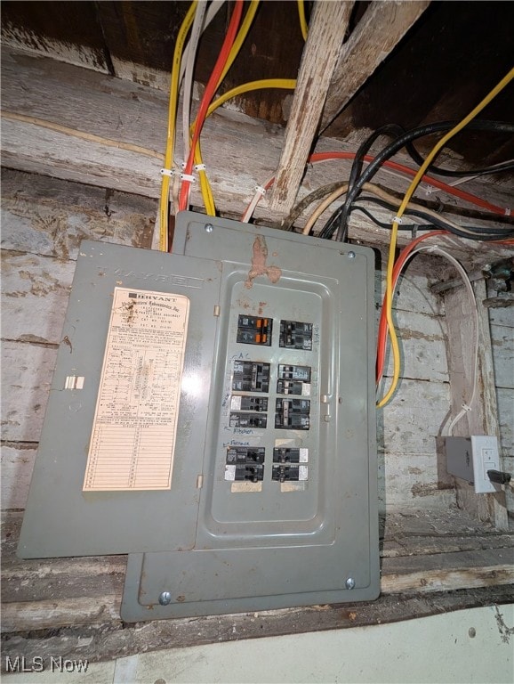 utility room featuring electric panel