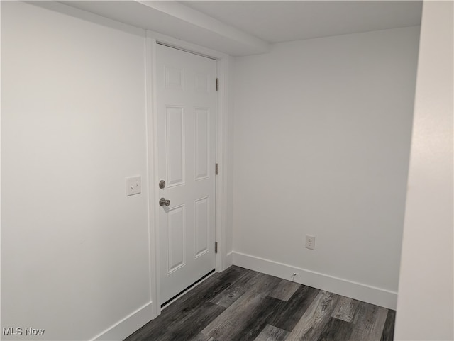 interior space featuring dark hardwood / wood-style floors