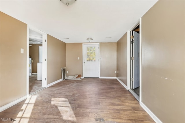 interior space with wood-type flooring