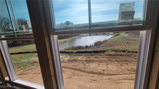 view of water feature