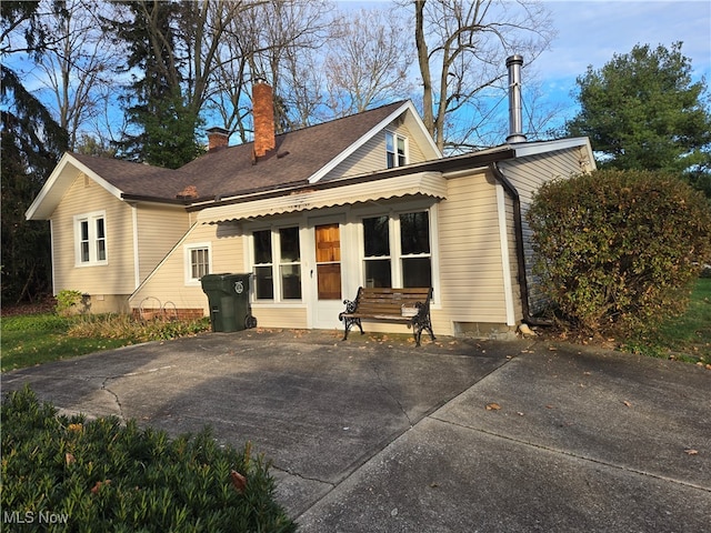 view of rear view of property