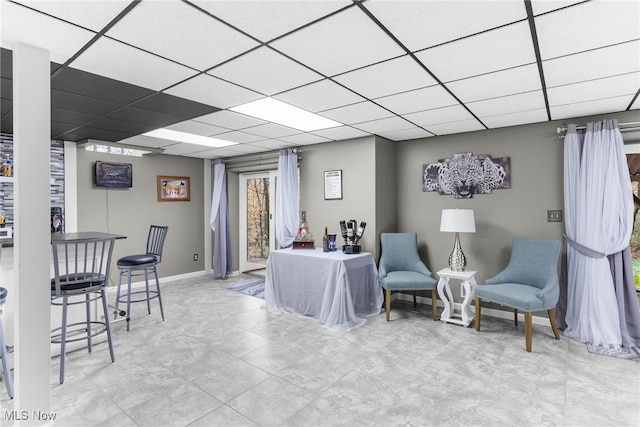 370 Wilcox Rd, Austintown, OH 44515 - sitting room with a paneled ceiling and baseboards