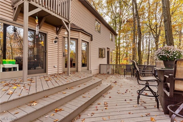 370 Wilcox Rd, Austintown, OH 44515 - view of wooden deck