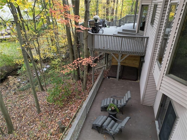 370 Wilcox Rd, Austintown, OH 44515 - view of patio with a wooden deck