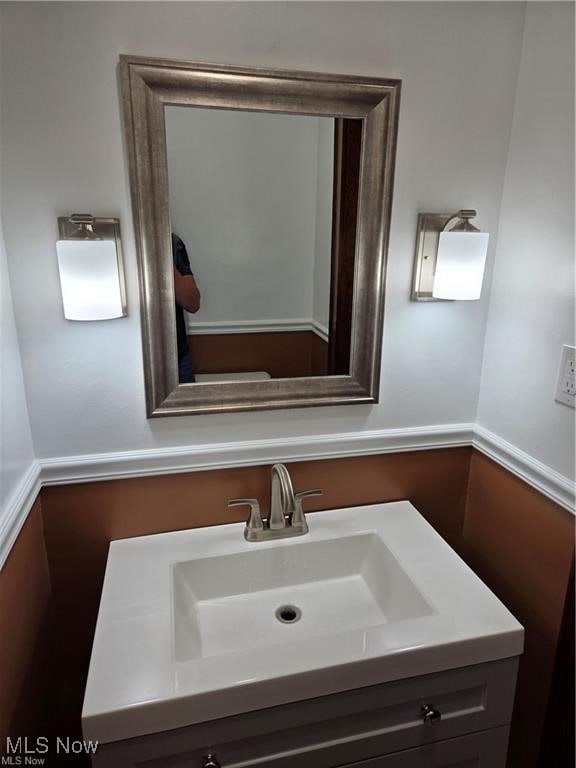 bathroom with vanity