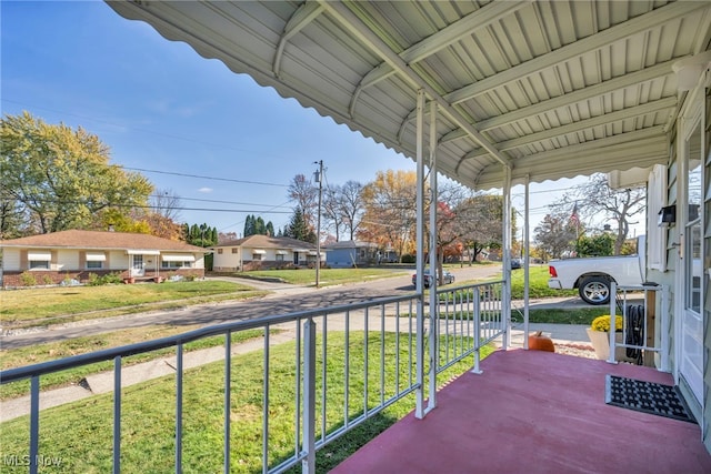 view of balcony