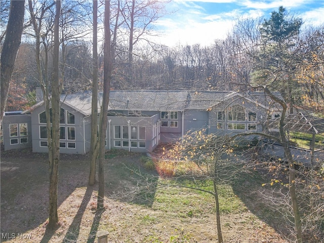 view of rear view of property