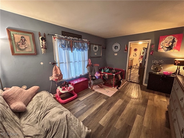 interior space with wood-type flooring