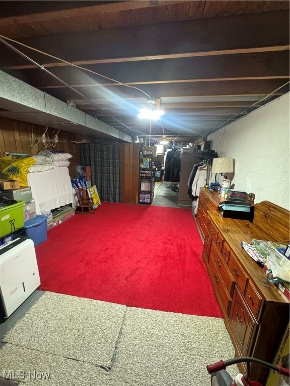 view of basement