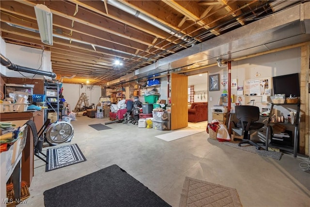 1284 Laurel Dr, West Salem, OH 44287 - view of unfinished basement