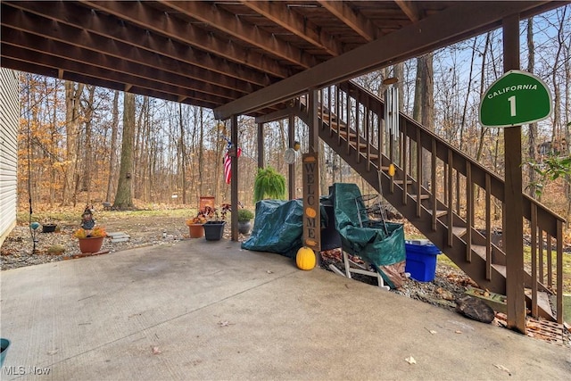 1284 Laurel Dr, West Salem, OH 44287 - view of patio featuring stairs