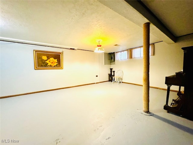 view of basement