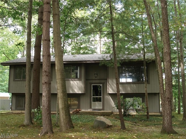 view of rear view of property