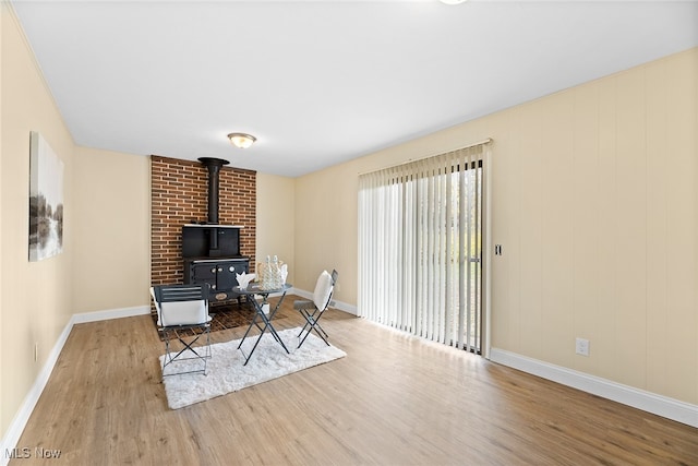 living room featuring light hardwood / wood-style flooring