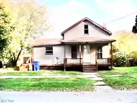 view of front of property with a porch