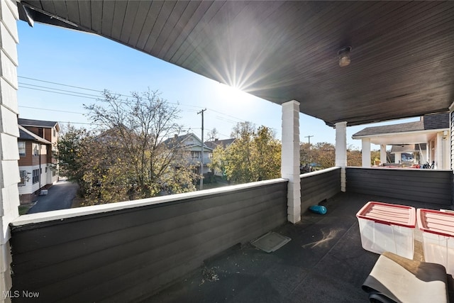 view of balcony