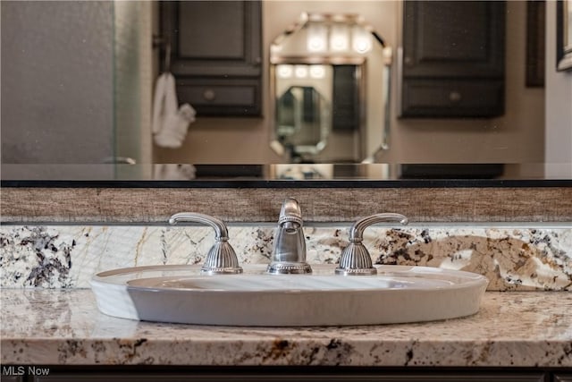 interior details featuring sink