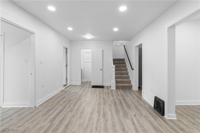 entryway featuring light hardwood / wood-style floors