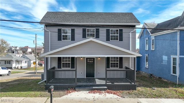 front of property with a porch