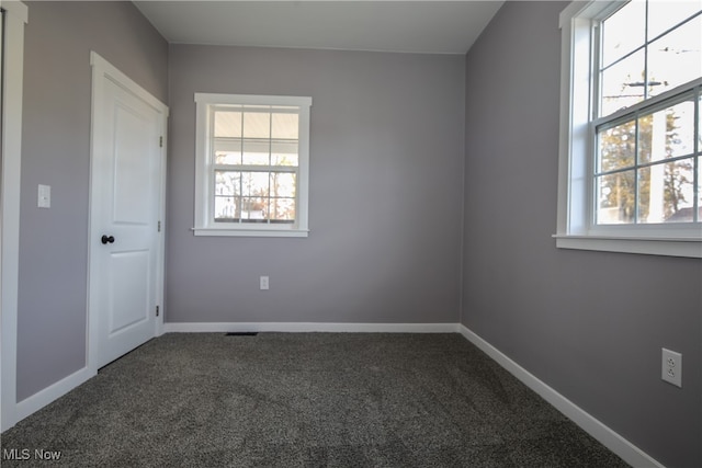 empty room featuring carpet