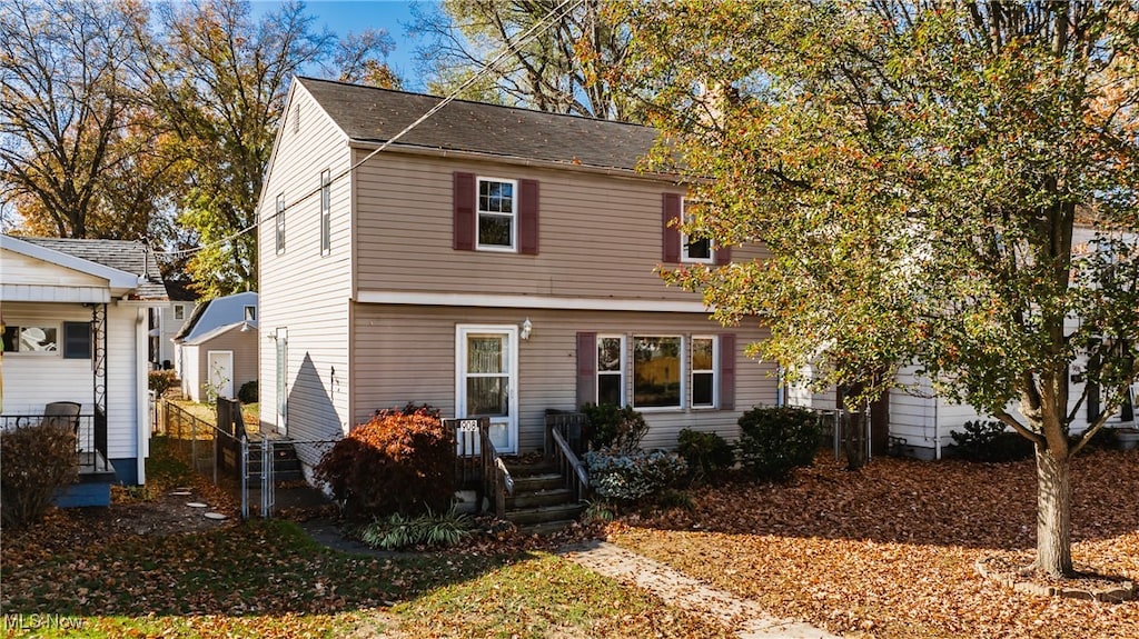 view of front of home