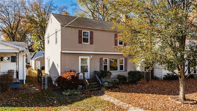 view of front of home