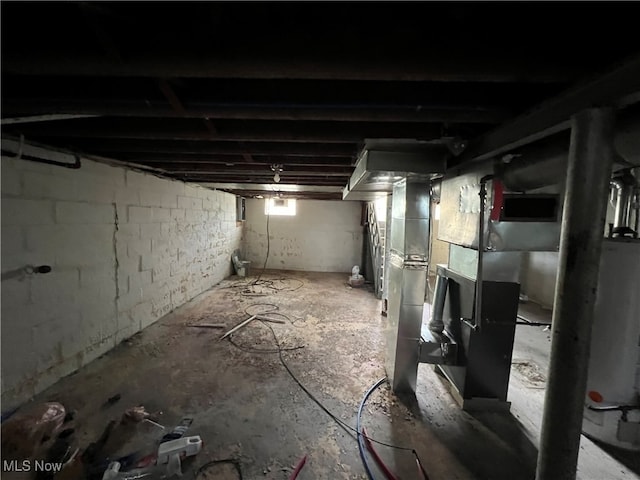 view of basement