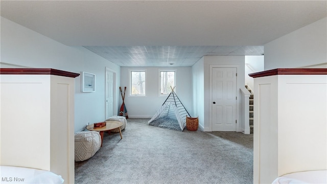 playroom with carpet