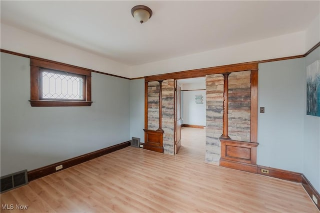 3594 W 49th St, Cleveland, OH 44102 - empty room with baseboards and wood finished floors